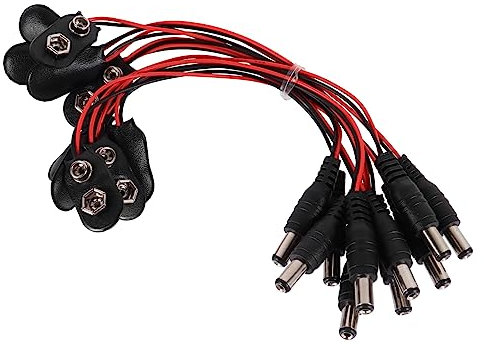 Angoily 10pcs 9v Battery Clip Abs Copper Connector Buckles High Reliability Anti-leakage Power Connection Line Experimental Power Connection Replacements