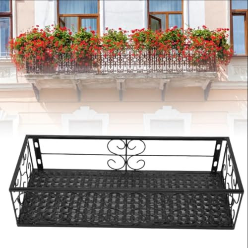 DODOBD Support Jardiniere Balcon,Balconniere Exterieure,Jardiniere Balcon Suspendue,Support pour Pot De Fleurs De Balcon,Support Jardiniere Balcon,Convient pour Balcon Jardin Clôture
