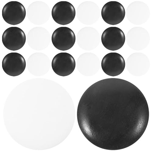 VICASKY Go Chess Pieces Compact Board Game Pieces for Tabletop Use Black and White Go Stones Craft Chess Pieces for Strategy Play Game Accessories 100Pcs Set
