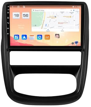 pour Renault Duster 2010-2015 Double Din Android 13 Autoradio,9 avec Écran Tactile Bluetooth 5.0 RDS Dab+ Radio FM AM, Carplay sans Fil Android Auto et Caméra de Recul + Télécommande de Volan
