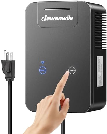 DEWENWILS 300W Low Voltage Landscape Transformer WiFi with 2 Zones, Outdoor Landscape Lighting Transformer, 120V AC to 12/15V AC, Compatible with Alexa & Google Assistant