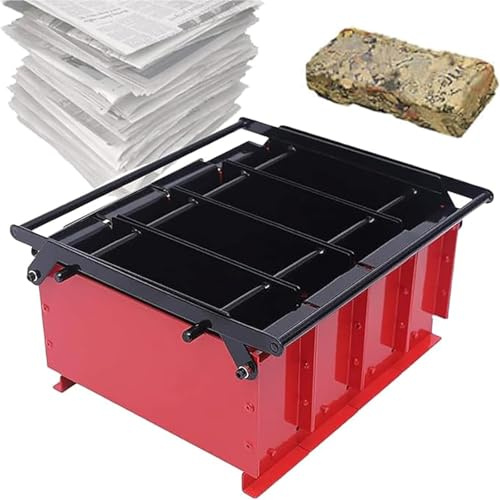 XCSCUK Paper Log Briquette Maker, Recycler Le Journal Briquette Maker, pour Chauffer Le poêle à feu Ficherie du Jardin