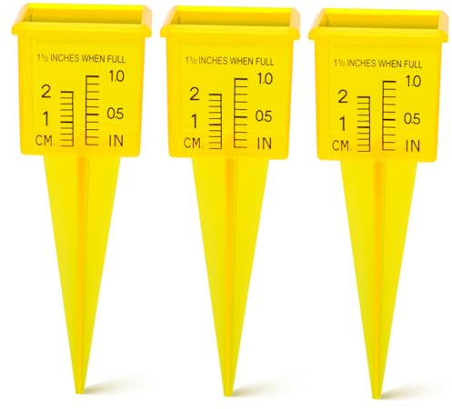 YARNOW Stratus Regenmesser – 3er-Pack Kunststoff-regenmesser Zur Genauen Niederschlagsüberwachung Im Garten Zu Hause