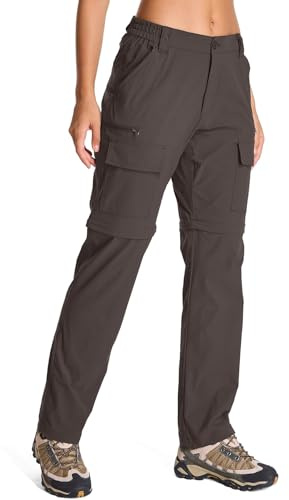 Jessie Kidden Walking Trousers Women Hiking Convertible Zip Off Safari | Outdoor Quick Dry Lightweight Breathable UPF 50 Water Resistant Cargo Scout Pants Travel Fishing Backpacking Camping