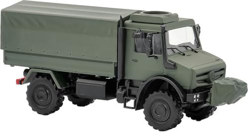 51058 H0 Unimog U5023, Militär, mit Seilwinde