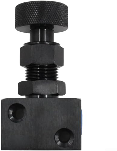 Valvola di distribuzione della forza frenante regolabile con manopola in lega di alluminio per freni a disco e a tamburo 1/8 NPT filettatura per veicolo sistema frenante aggiornamento nero argento