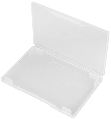 WestonBoxes Plastic Business Card Pocket Wallet for 10-15 Cards or 2-3 Debit or Credit Cards (Transparent, 5-Pack)