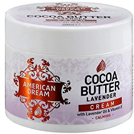 American Dream Kakaobutter Lavendelcreme angereichert mit Lavendelöl und Vitamin E, 500 ml