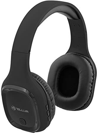 TELLUR Pulse Casque Bluetooth sans Fil, BT5.0, Microphone Intégré pour Les Appels Mains Libres, Son HD Hi-FI, Haut-Parleurs de 40 mm avec Amplification des Basses, Design Léger et Coussinets Doux