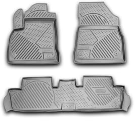 Element 3D Gummimatten Set passend für Peugeot 3008 | Mk1 I | 2009-2016 | 100% passgenaue Auto Fußmatten, robuste Universal Fußmatte Auto, Gummimatten Auto