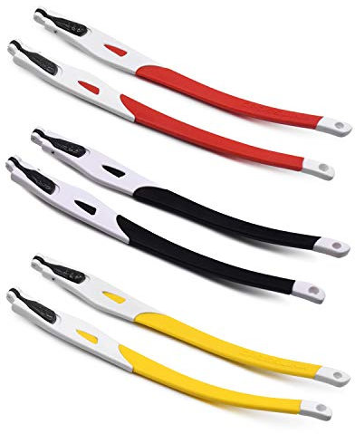 SOODASE Rot/Schwarz/Gelb Gummi Ersatz weißer Rahmen Für Oakley Crosslink Brillengestell