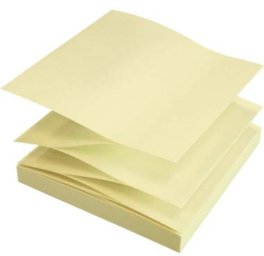Soennecken Haftnotiz oeco 5864 RC Z-Falz 75x75mm 100Bl. gelb 12St.