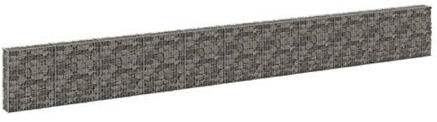 Tidyard Panier en Gabion Mur en Gabion Cage de Gabion avec Couvercles Acier Galvanisé 900x30x100 cm