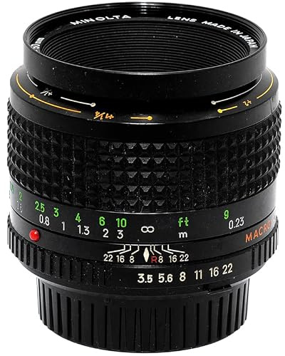 Minolta MC Macro Rokkor X 50mm f3,5 lentille et filtre d'appareil photo reflex en film