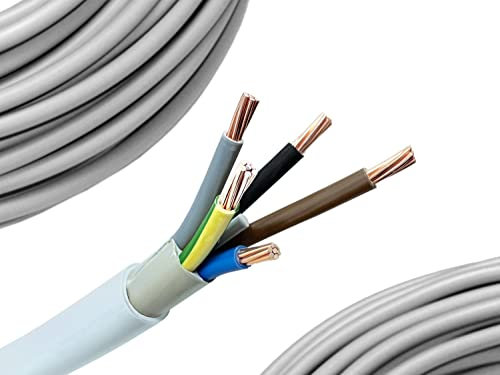 NYM-J 5x16mm² Feuchtraumkabel Mantelleitung 1-25 Meter, Länge:10 Meter