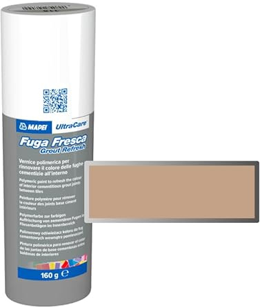 Mapei Ultracare FUGA FRESCA 141 CARAMEL pintura polimérica para renovar el color de las juntas de cemento Botella de 160 g.