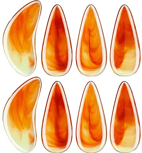 Fopytu Guzheng Finger Picks 8pcs Chinese Zither Finger Nails Praktisches Musikinstrument Pflücken Stringinstrumentenzubehör