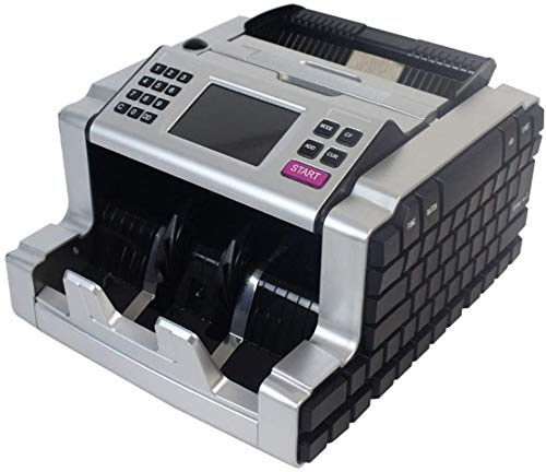 ONOTEC Money Counter Machine, UV/MG Counterfeit Detection, Overhead Banknote with LED Display, Color Screen, Euro, Dollar