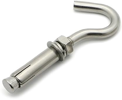 Betonwand-Erweiterungshaken, Edelstahl 304, robuster Schraubhaken, Bolzen im offenen Lock up M6/M8/M10/M12 (Color : M10-02)