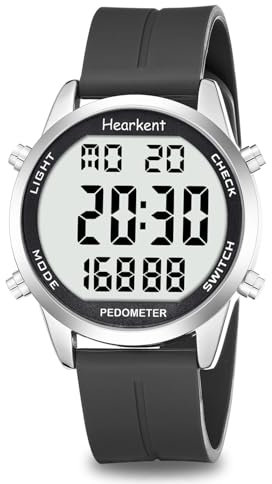 Pedometer Watch for Walking for Senior Non Bluetooth No App Required with Steps Calories Counter and LCD Large Numbers