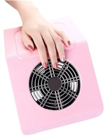 USKI 40W Nagel-Vakuumsammler, professioneller Maniküre-Ventilator mit wiederverwendbarem Filter, Silikon-Handkissen, Nagelsauger, sauber