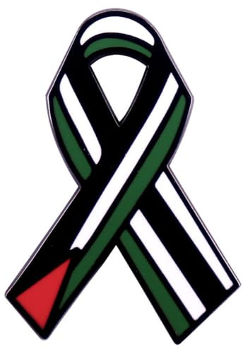 Palestinsk flagga band emalj nål metall band emblem nål palestinsk flagga färg band brosch nål palestinskt stöd kläder accessoarer fred älskare gåva, Metall