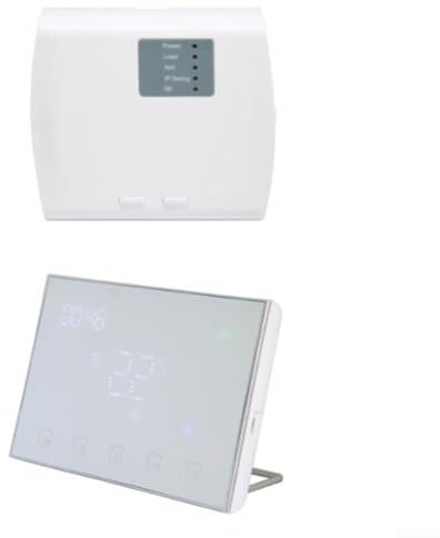 Hasaller Smart WiFi Thermostat for Floor Heating Programmable Wall-Mounted Touch Screen Controller with Remote Access 5+1+1 Schedule App Control Voice Com-mand Timer for Smart Home(Electric heating)