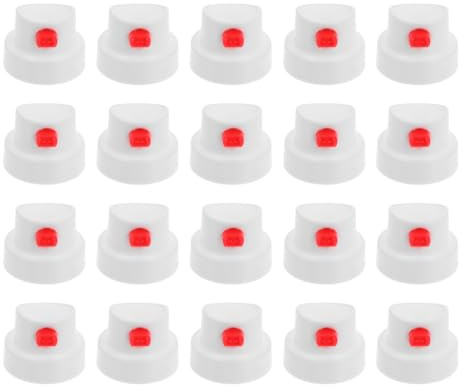 DIYEAH 20Pcs Spray can Nozzles Replacement Aerosol can Nozzles Spray Paint Cap Replacements Pe can Tips Precise Control for Graffiti Home Improvement Automotive Repairs and Crafting