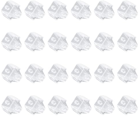 24 Stk Klebebandspenderkern, ABS Material Klebebandspendereinsatz Mittelstück Ersatzkern Ersatzteile für Schul Büro und Haushaltsbedarf (Transparent)