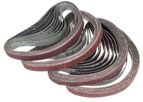 Gadpiparty Carta Abrasiva in Allumina Per Legno Nastro Abrasivo Nastro Utensile Per Levigatura Assortimento Di Nastri Abrasivi Diverse Granulometrie