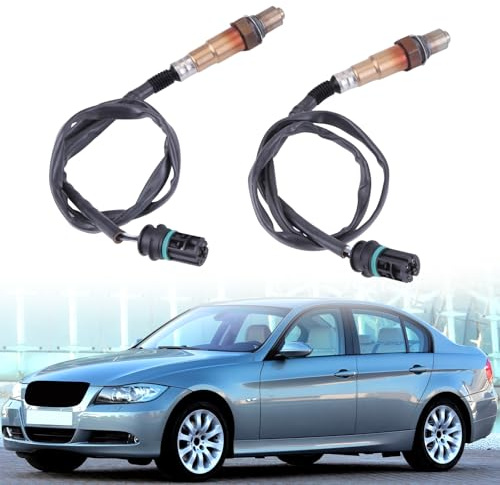 2pcs Lambdasonde Regelsonde Kompatibel für BMW N52 N53 N54 E87 E90 E60 E83 E84 E70 E85 O2 Oxygen Sensor Sauerstoffsensor Lambdasonde vor Katalysator und Nach Kat 0258010412 0258010413 0258010422