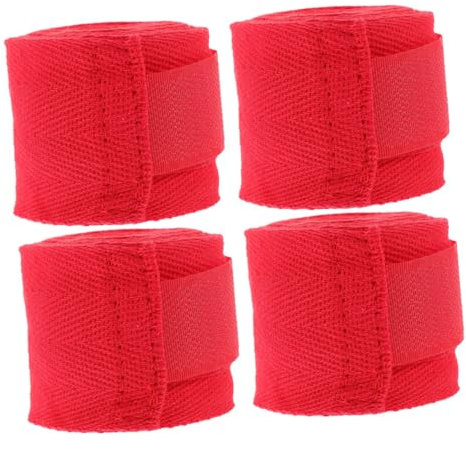 Toyvian 4 Rouleaux Bandes de Boxe Coton Respirant Lot de Bandages Élastiques pour Protection des et Poignets Accessoires de Fitness pour Boxe Taekwondo et Sports de Combat