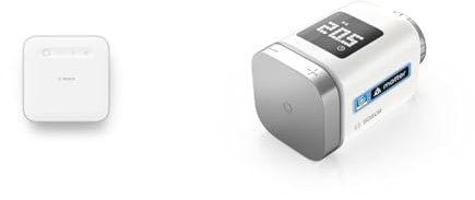 Bosch Smart Home smartes Heizkörperthermostat Starter-Set, 1x Controller II, 2x Heizkörperthermostat II [+M]