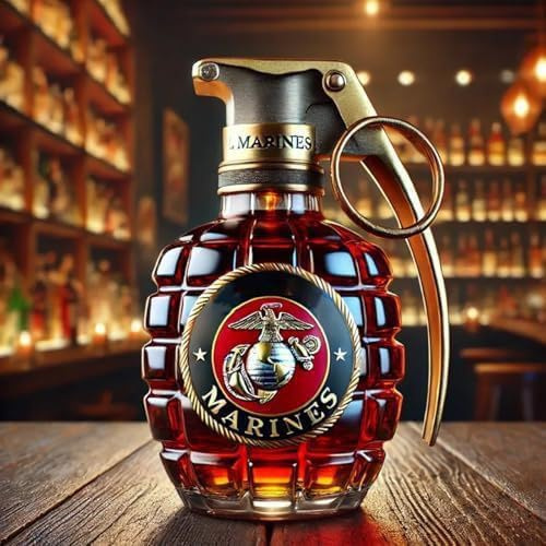 Elegante decanter di vetro con tappo, bottiglia di alcol decorativo da 1000 ml per whisky, vino, acqua, olio o aceto, contenitore per distributore multiuso grenade