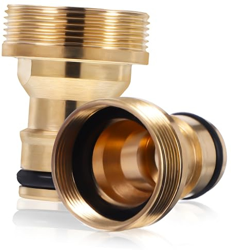 FUTUREORYY Adaptador De Grifo De Cobre para Lavabo Doméstico, Conector Rápido De Manguera De Agua, Pack De 2 Piezas, Conexión Antileaks para Jardín y Hogar