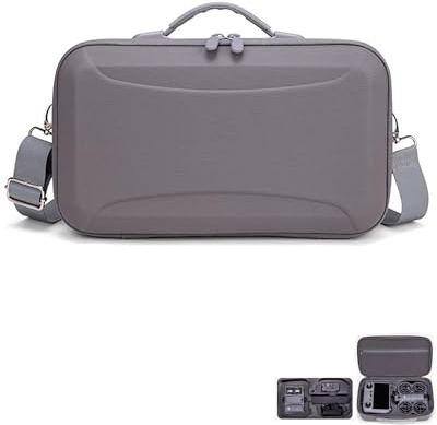 Lokyoyo Custodia da trasporto compatibile con DJI Neo 2 Fly More Combo e RC 2 telecomando, borsa a tracolla protettiva da viaggio portatile per accessori per drone Neo 2, grigio, Custodia resistente e