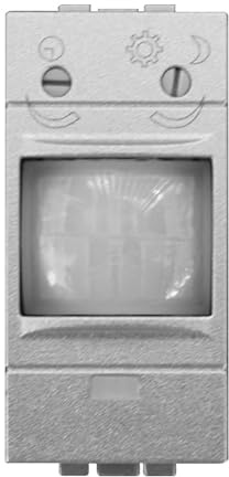 IXTRIMA Capteur crépusculaire 1 Module pour lumière, Compatible PIR encastré BTicino Living Gris