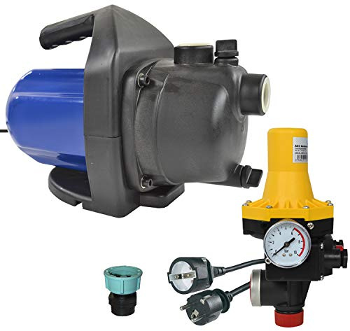 1200W einstufige Kreiselpumpe 3500l/h 230V Jetpumpe+ Durchflusswächter | SEHR LEISES KRAFTPAKET ENERGIESPARSAM