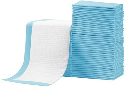 Baby Disposable Changing Pad, 100Pack Soft Waterproof Mat, Portable Diaper Changing Table & Mat, Leak-Proof Breathable Underpads Mattress Play Pad Sheet Protector(13'' 18'')