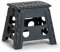 Zeller 13035 Klapphocker faltbar, Kunststoff, anthrazit, TÜV geprüft, belastbar bis 150kg, ca. 37 x 30 x 32cm