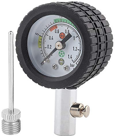 Präziser Ball Luftdruckmesser Hochwertiges Manometer für Basketball und Fußballpumpen Spielbetrieb Training Sportler Enthusiasten 2er Pack