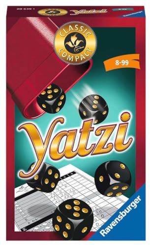Ravensburger®, Classic Compact Yatzi, 20639, gioco di dadi popolare dagli 8 anni in su