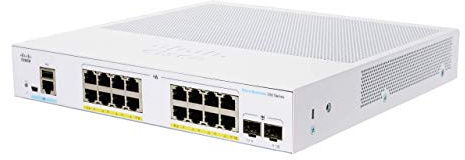 Cisco Business CBS250-16P-2G Smart Switch | 16 GE-Ports | PoE | 2 x 1G-SFP | Begrenzter Lebenszeitschutz (CBS250-16P-2G)