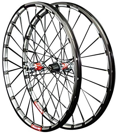 SJHFG 26/27.5in Mountainbike Laufrad Vorderrad Hinterrad,24 Löcher CNC-Doppelniet-Aluminiumring Schnelle Veröffentlichung 7/8/9/10/11/12 Geschwindigkeit (Size : 27.5inch)
