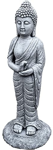 stoneandstyle Steinfigur Shiva stehend 48 cm hoch frostfest Steinguss massiv