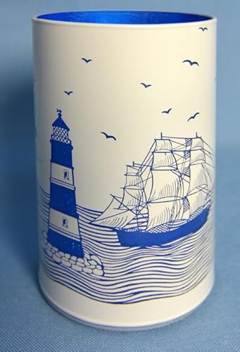Hellmann Versand GmbH Leuchtglas maritim mit LED-Beleuchtung und Timer HxD (15x8,5cm)