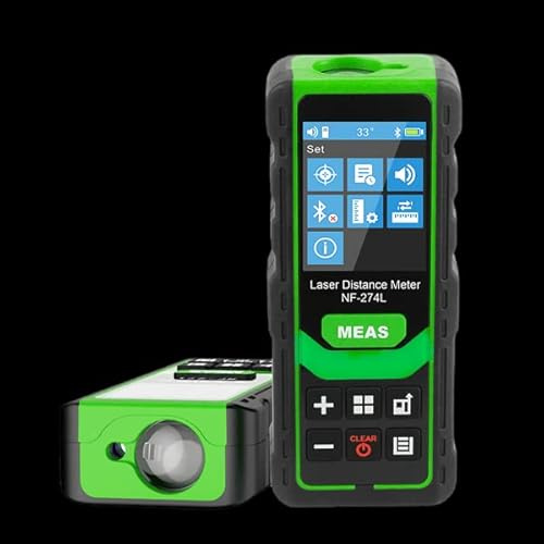 YuqiaoTime Laser Distance Meter NF-274L 80/100 Infrared Rangefinders Indoor Area Measuring Tool Handheld Laser Distance Meter (NF-274L 100m)