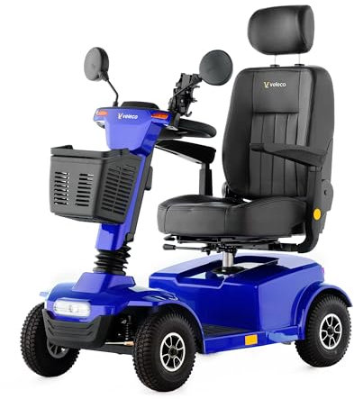 Veleco Jumpy: Mobility Device with Speed knob and Swivel Captain seat (Blue)