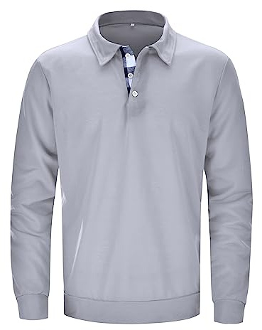 Long Sleeve Polo Shirts Mens, Golf Polo Shirts for Men Mens T Shirts XL 5 Golf Tops for Men White Polo Shirt Green Tshirt Mens Mens Shirts Casual