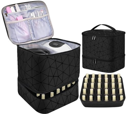 Sac De Rangement Pour Vernis À Ongles, Étui Pour Sèche-ongles 2 Couches, Pour Lampe À Ongles En Gel Et Outils De Manucure